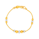 22K Gold Royal Elegance Dual-Tone Bracelet